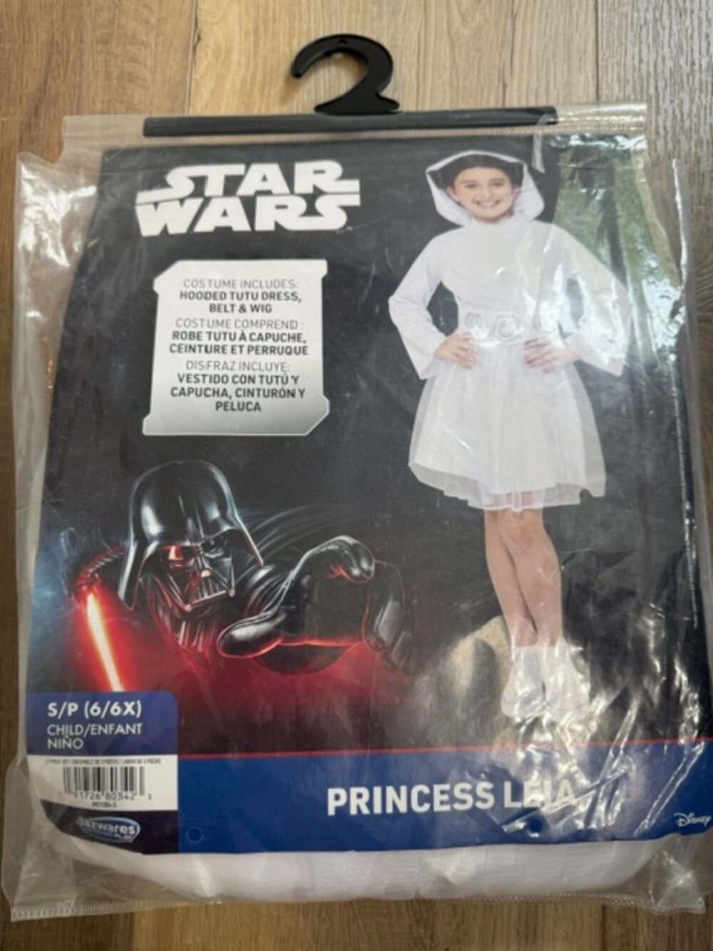 NEW Star Wars Princess Leia Kids Halloween Costume S (6/6X)
